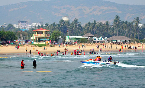 Rushikonda beach in Visakhapatnam