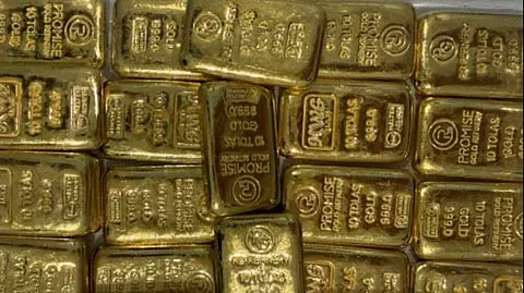 Officials found 24 gold biscuits of 999.0 purity concealed inside.