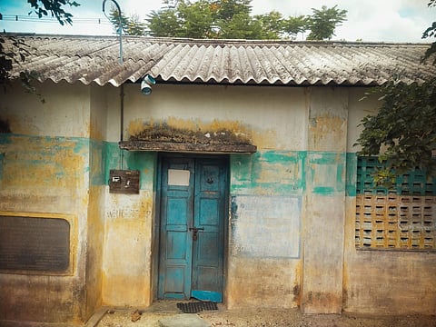 Residents of Kesampatti in Melur taluk demanding the authorities to construct new building for Anganwadi centre functioning in the area