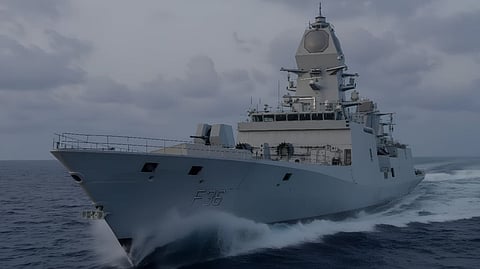 Stealth frigate INS Dunagiri.