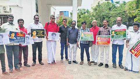 A petition was lodged recently at the Madurai collectorate seeking to include the names of police personnel in the FIR