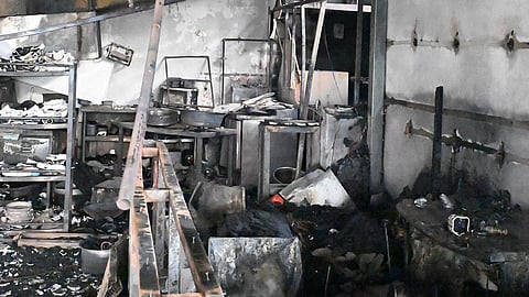The incident occurred on the top floor of Fox Den Kitchen and Mixology Joint near Netaji Circle in Dattagalli.