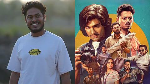 Roshan Shanavas (L), Poster of Abhinav Sunder Nayak and Naslen's Mollywood Times (R)