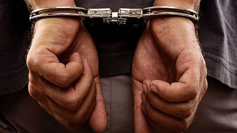 arrested, held