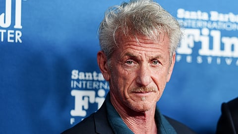 Sean Penn appears at the Hammond Cinema Vanguard Award ceremony as part of the Santa Barbara International Film Festival in Santa Barbara, Calif., on Feb. 9, 2026.