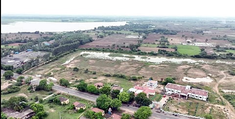 An aerial view of Parandur in Chennai.