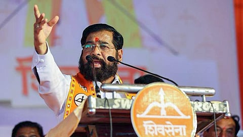 Shiv Sena leader and Maharashtra Deputy Chief Minister Eknath Shinde.