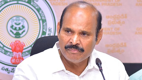 I&PR minister Kolusu Parthasarathi addressing the media at Secretariat in Velagapudi on Thursday.