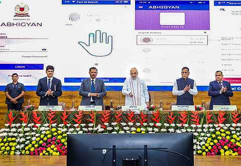Union Home Minister Amit Shah during the 26th All India Fingerprint Conference-2026 organised by the National Crime Records Bureau (NCRB), in New Delhi.