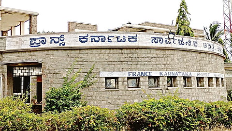 The France-Karnataka Hospital building at Halligudi village on Gadag-Koppal road.