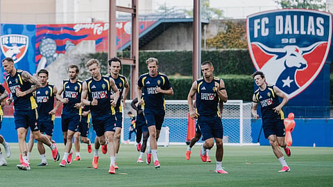 Members of the Sweden team during a training session ahead of their Group F clash with the Netherlands.