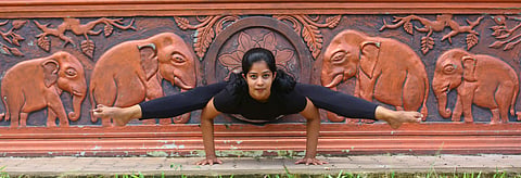 Yoga therapist Shilpa Francis at Durbar Hall Ground