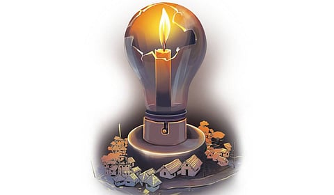 Eight years on, no EB power for 1K families at the Ozone Greens apartment complex in Perumbakkam.