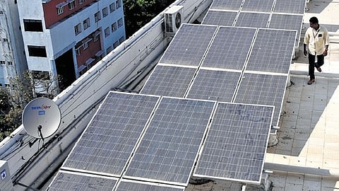 Image of solar panels used for representation only.