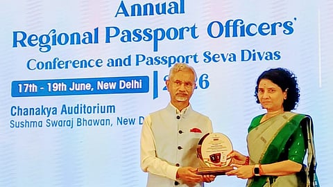 The award was presented by External Affairs Minister Dr S Jaishankar during the Passport Seva Divas 2026 celebrations held at Sushma Swaraj Bhawan in New Delhi from June 17 to 19.