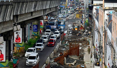 The 11.2-km-long Pink Line extends from the Jawaharlal Nehru Stadium to Infopark via Kakkanad.