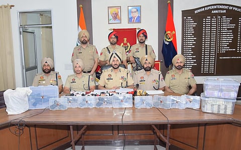 Arrested accused persons were receiving consignments of narcotics and illegal arms to further distribute them to criminal elements, police said, while adding that the network was using hawala channels for financial transactions across various locations.