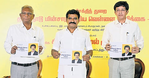 Minister C T R Nirmalkumar releasing the white paper on Thursday