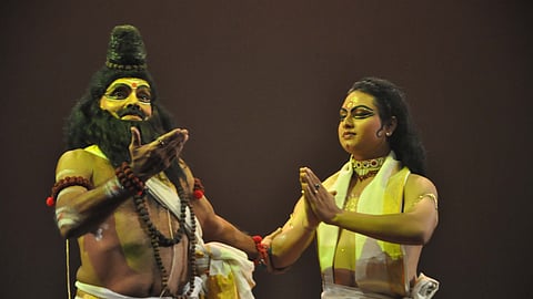 Shashidharan Nair (left), as Parashurama
