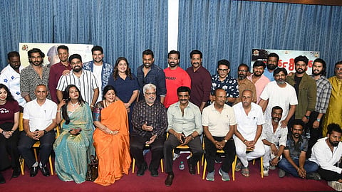 Dhruva Sarja, along with the cast and crew of Sundar Raj's Charge Sheet