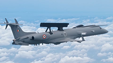Mounted on the EMB-145, Netra’s AESA radar provides roughly 240-degree coverage with a detection range of up to 375 km.