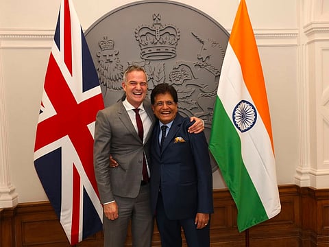 Taking to X, Goyal shared details of his meeting with Peter Kyle, the UK's Secretary of State and Labour MP for Hove & Portslade, held in London following the signing of the India-UK CETA.