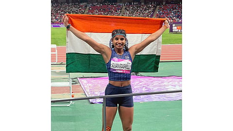 Ancy Sojan has dedicated historic long-jump national record breaking gold medal to her father