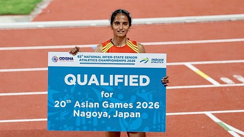 A woman constable from the Coimbatore City Armed Reserve unit has won gold in the 800-metre athletic event at the 65th National Inter-State Senior Athletics Championships and qualified for the 2026 Asian Games to be held in Japan.