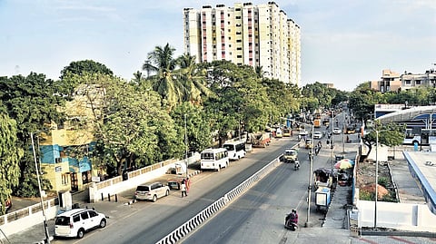The stretch at Mullai Nagar in Vyasarpadi in the city, where water rises to knee-level during the monsoon every year.