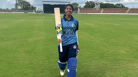 Young cricketer Pattika Shanvi.