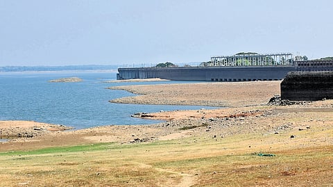 Krishna Raja Sagar (KRS) dam in Mandya district.