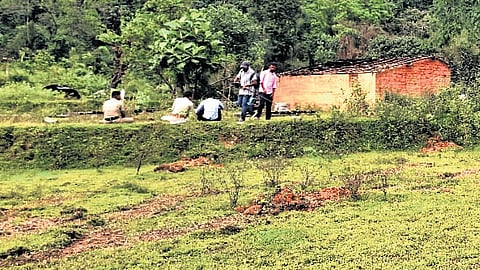 Cultivation attempt by encroachers on forest land inside an area under the Kudremukh Wildlife Division