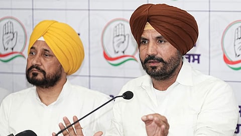 Punjab Pradesh Congress Committee (PPCC) chief Amarinder Singh Raja Warring and former Punjab Chief Minister Charanjit Singh Channi
