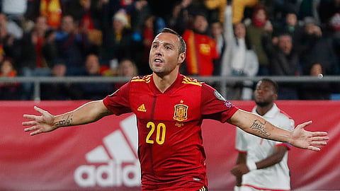 Spain's Santi Cazorla.