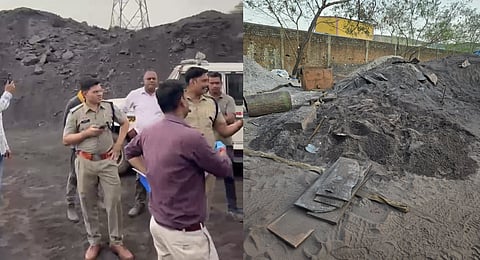 Police raid various premises of the Bhilai Steel Plant after a tip-off; The flue-dust cover-up tons of steel smuggled out of Bhilai Steel Plant