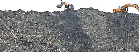 Ghazipur landfill site Pics: