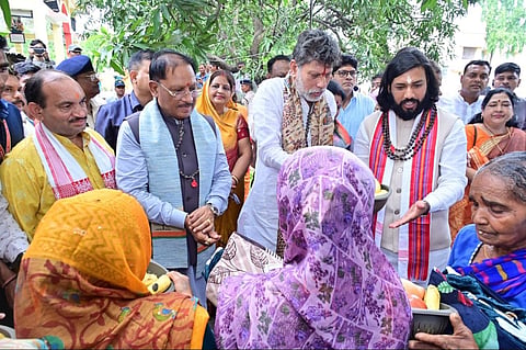 CM Vishnu Deo Sai at the Indian Leprosy Relief Association Ashram at Sothi (Katrenagar) in Chhattisgarh’s Janjgir-Champa district.