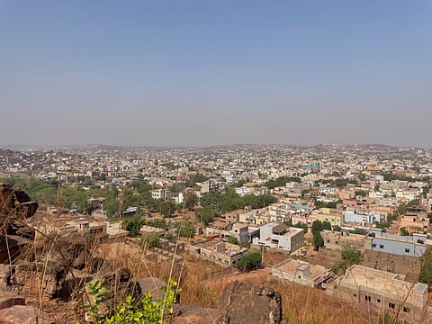 An ariel view of Bamako, Mali.