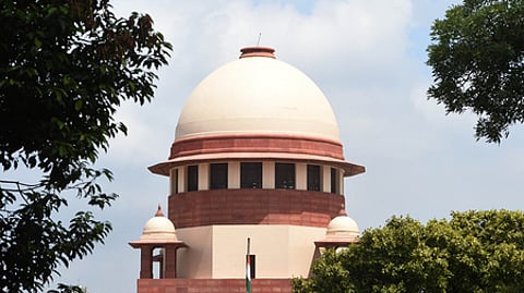 A view of the Supreme Court of India building in New Delhi.