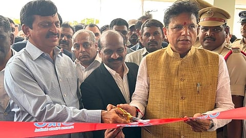 Ministers D Sridhar Babu and Ponguleti Srinivas Reddy inaugurate India's first Integrated Oncology Manufacturing Facility, established by Ciro Pharma Private Limited at Biotech Park Phase-III in Karakapatla, Markook Mandal, Siddipet district.