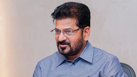 Chief Minister A Revanth Reddy chairs a review meeting in Hyderabad.