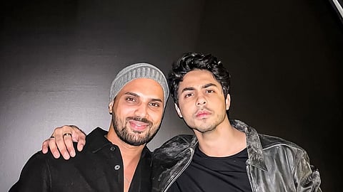 DJ Ganesh with entrepreneur and filmmaker Aryan Khan
