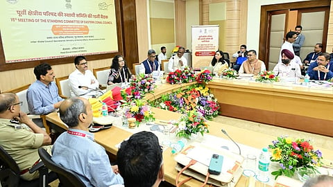 Odisha CS chief secretary Anu Garg along with CS of other states at the Standing committee meeting of EZC.