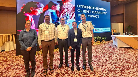 Samagra Shiksha State Project Director B Srinivasa Rao participates in a three-day high-level workshop titled “Strengthening Client Capacity for Impact (SCCI)", organised by the World Bank Group (WBG), which commenced on Tuesday in New Delhi.