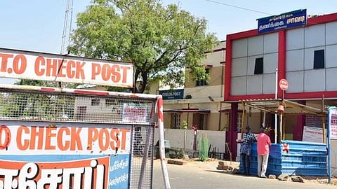 Puliyarai check post in Tenkasi district.