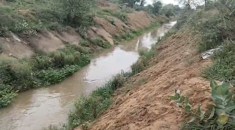 Though water from the Panchana Dam reached Bandi village through the canal network by Tuesday evening, protesting farmers claimed the flow remained insufficient to irrigate fields at the tail end of the canal system