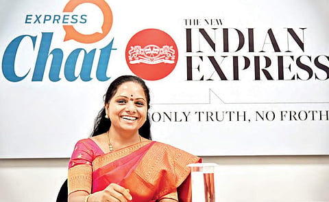 Telangana Rakshana Sena (TRS) founder K Kavitha
