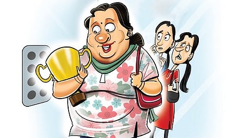 About 57.3% of urban women in Andhra Pradesh aged 15-49 years found to be obese.