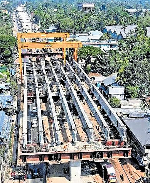 Aroor-Thurvaoor elevated highway
work in progress | FILE PIC
