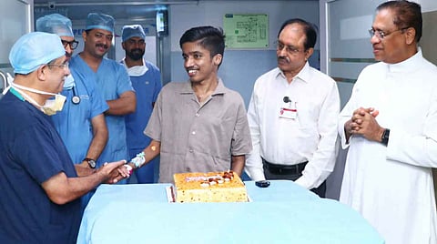 Ashwanth Chandran, who received the heart of Juvin two weeks ago, was discharged from Lisie Hospital on Friday.